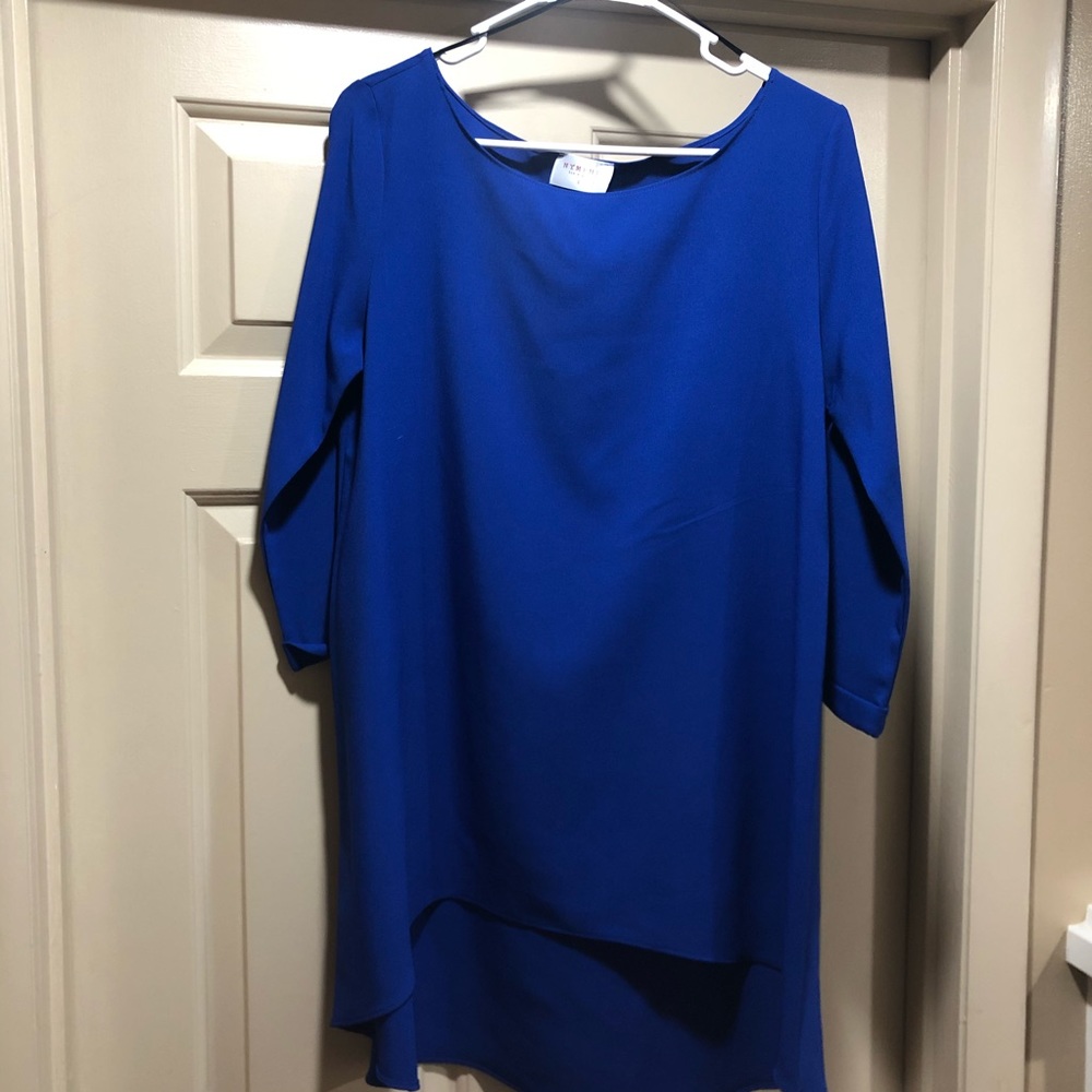 Royal Blue Boutique Shirt Dress